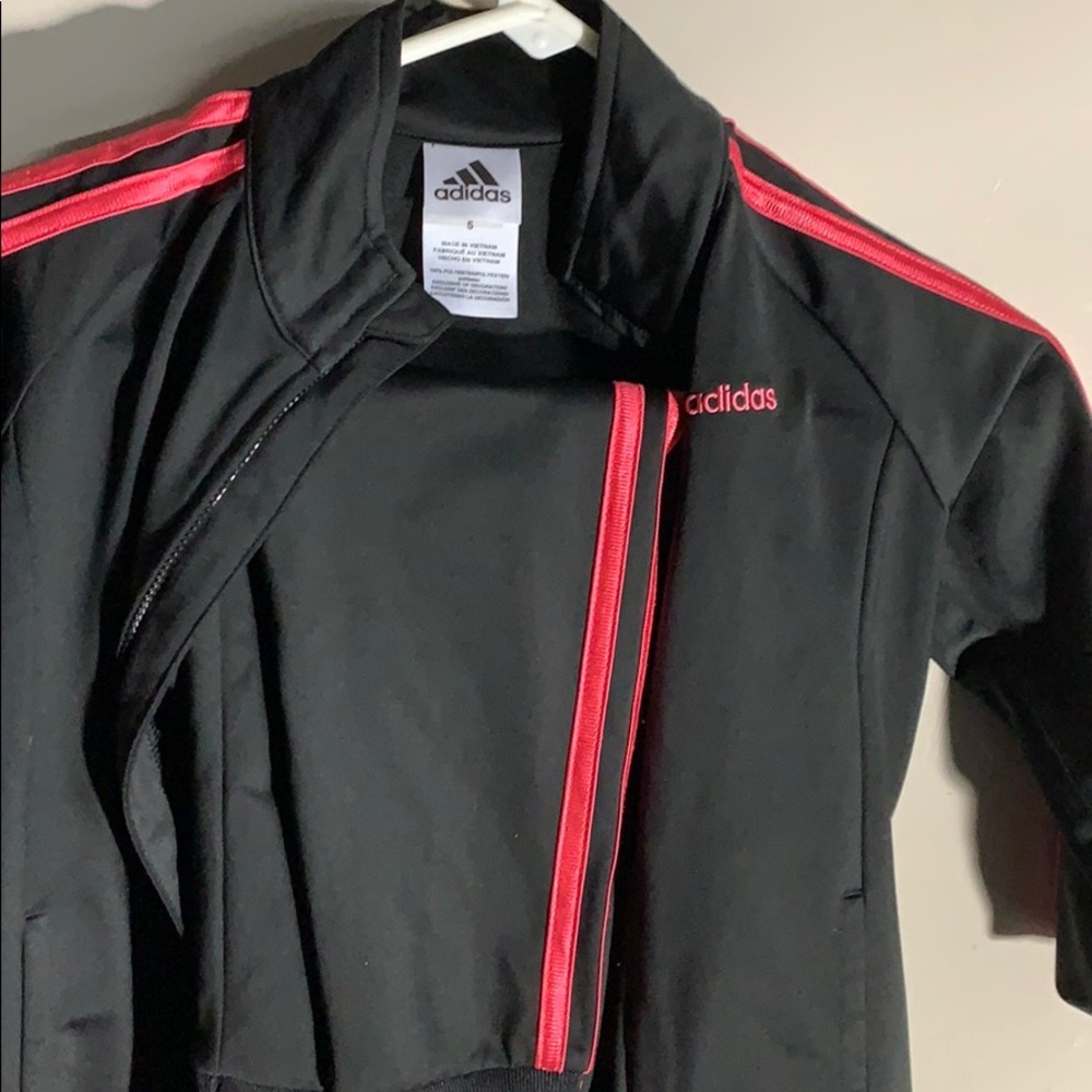 Adidas size 5 girls track suit.